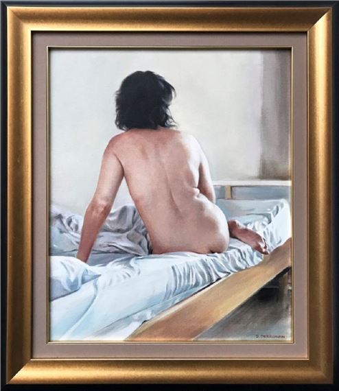 Jan Dubrowin Nude In Artist S Studio 2015 Mutualart