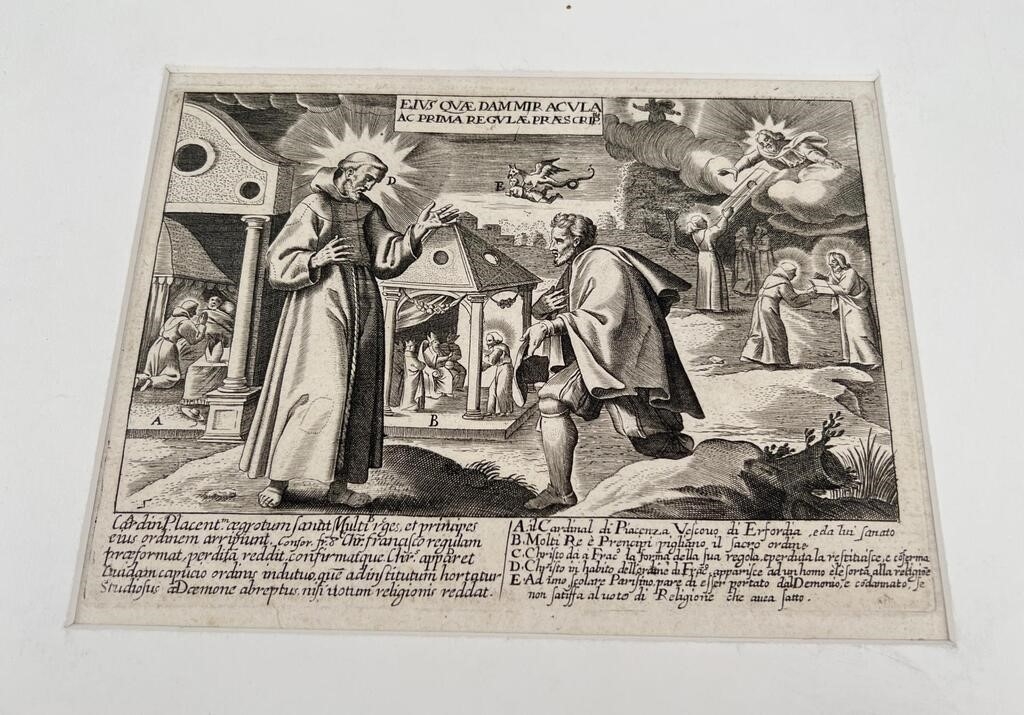 Artwork by Otto van Veen, Otto Venius Van Veen St Francis Book Engraving, Made of Engraving