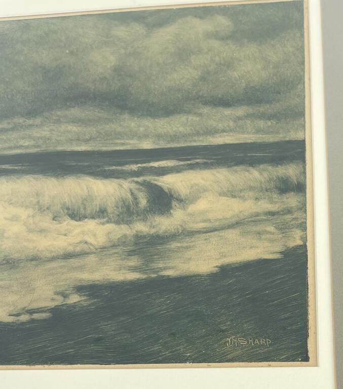 Joseph Henry Sharp | Joseph Henry Sharp Monotype Print Hawaii Coast ...