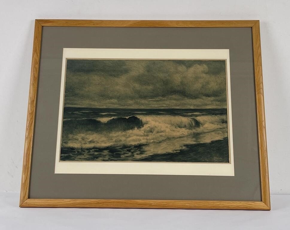 Joseph Henry Sharp | Joseph Henry Sharp Monotype Print Hawaii Coast ...