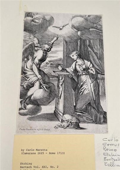 Carlo Maratta The Annunciation Etching by Carlo Maratta