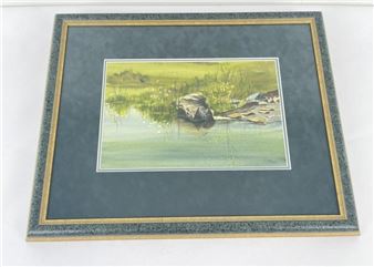 Ruth Alair Montana Watercolor Painting - Ruth Alair