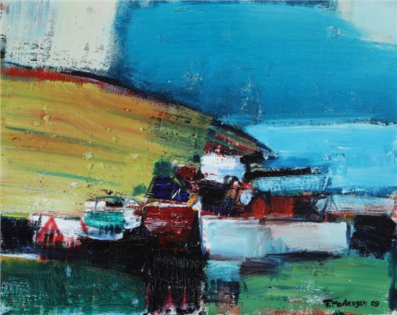 Landscape from the Faroe Islands by Finleif Mortensen