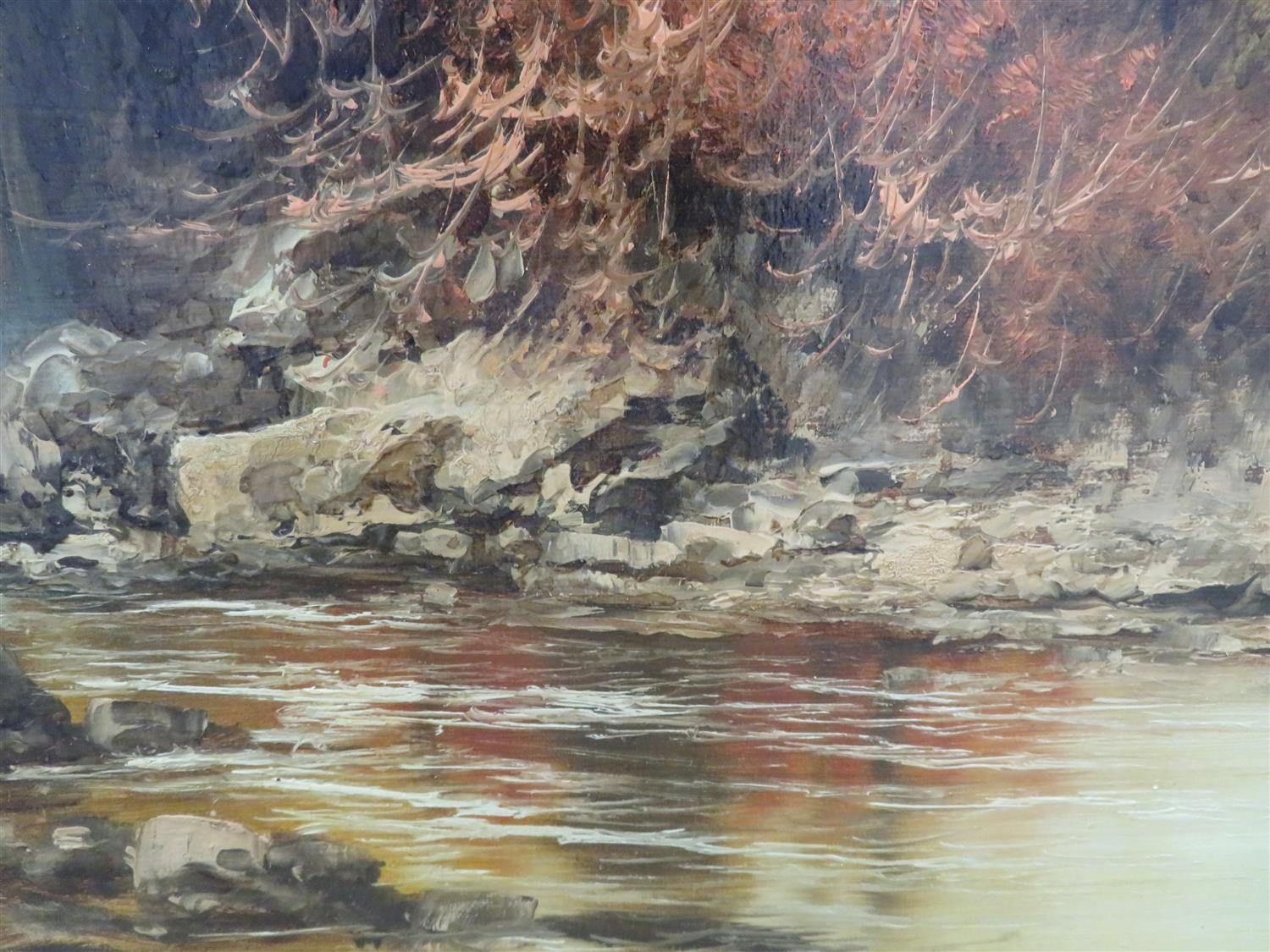 Laszlo Neogrady | AUTUMN LANDSCAPE WITH WATERFALL | MutualArt