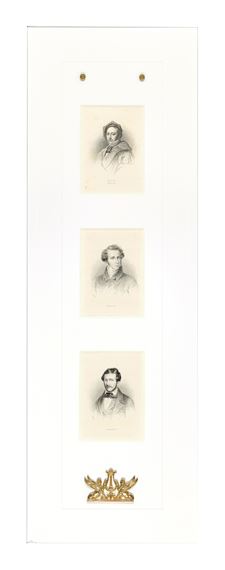 portraits of the composers Gaetano Donizetti, Vincenzo Bellini - Charles Alphonse Deblois