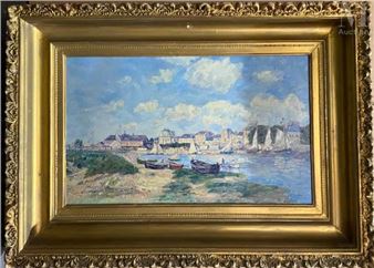 Bord de canal - Louis Eugène Glasser