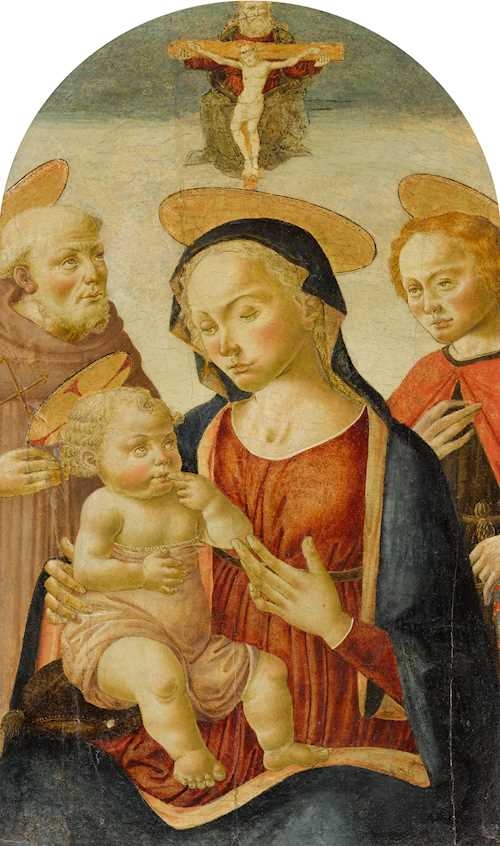 The Master of San Miniato | Madonna and Child with Saint Francis of ...