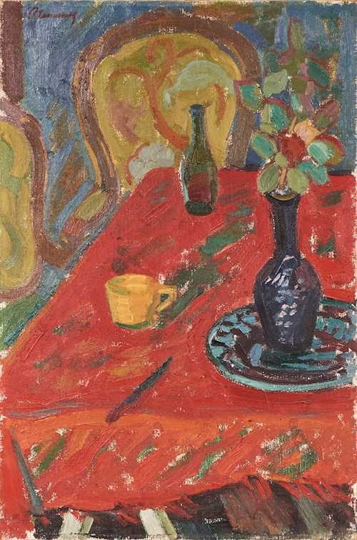 Roger Marcel Limouse | The red tablecloth | MutualArt