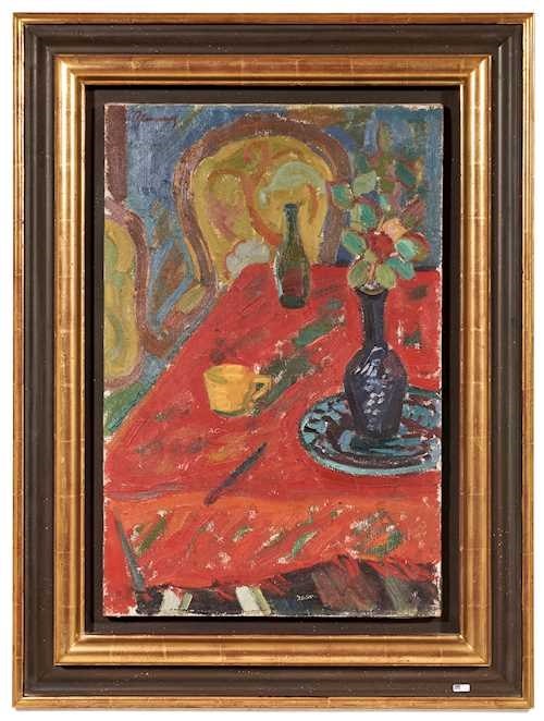 Roger Marcel Limouse | The red tablecloth | MutualArt