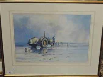 Shrimpers off Humphrey Head Morecambe Bay - Erick Gleave