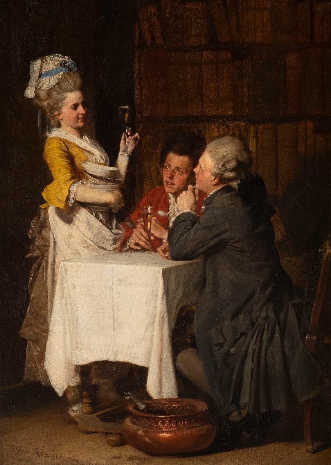 Heinrich Lossow | EIN GLAS CHAMPAGNER | MutualArt