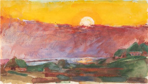 LANDSCHAFT BEI KAMPEN AUF SYLT IM ABENDLICHT