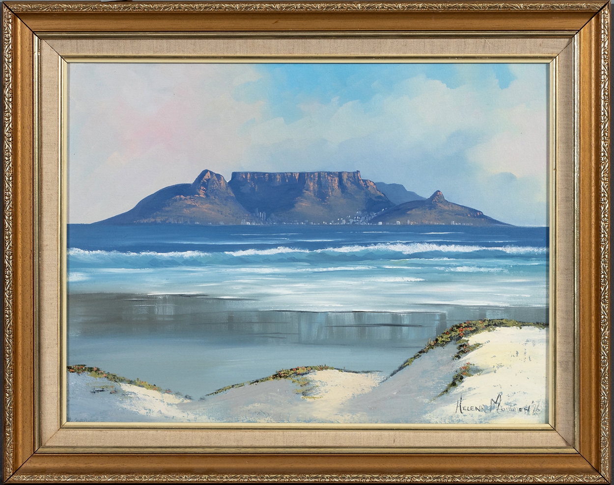 Helena Mommen | View of Table Mountain from Blouberg' | MutualArt