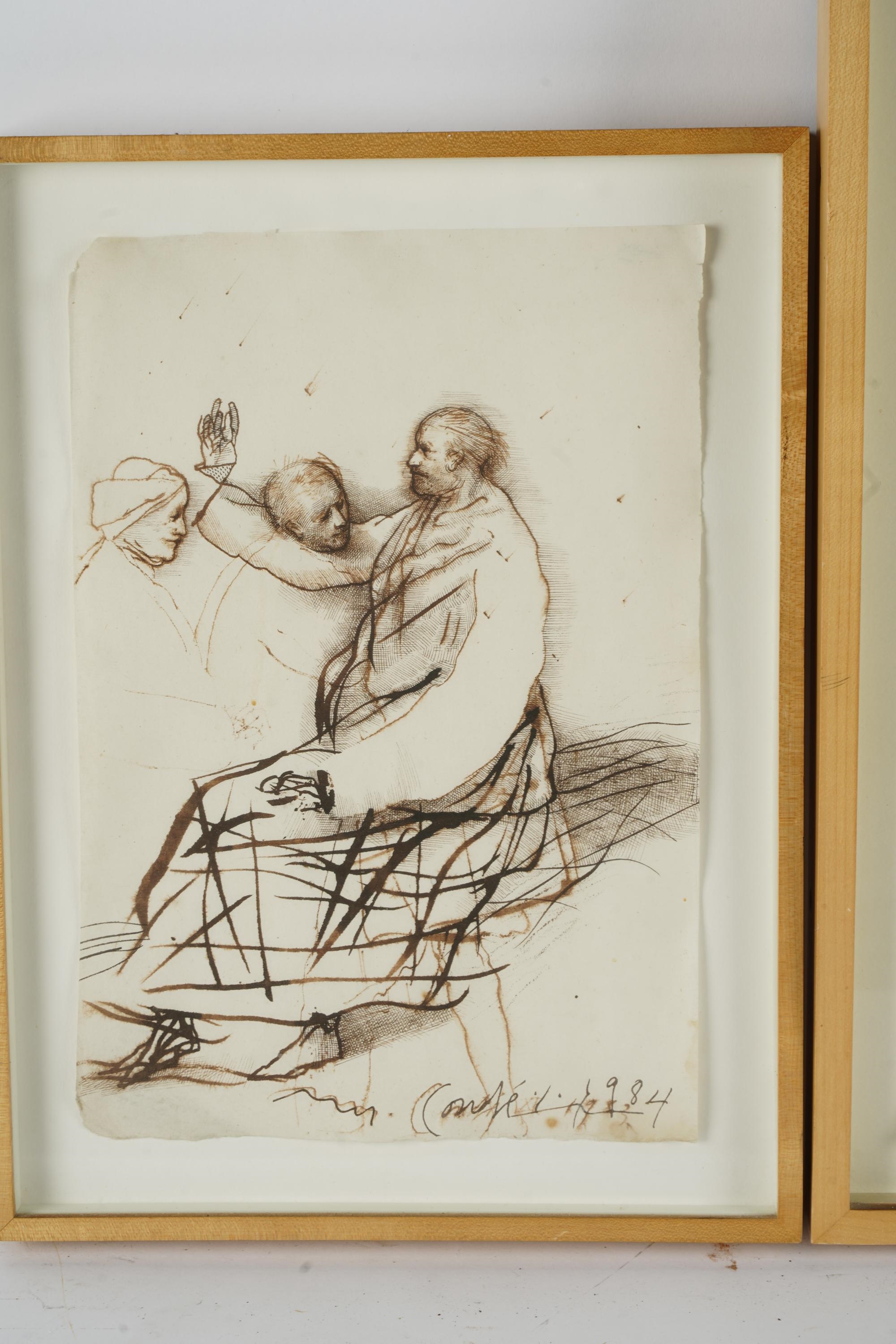 Artwork by Miguel Condé, TWO WORKS, Made of ink on paper