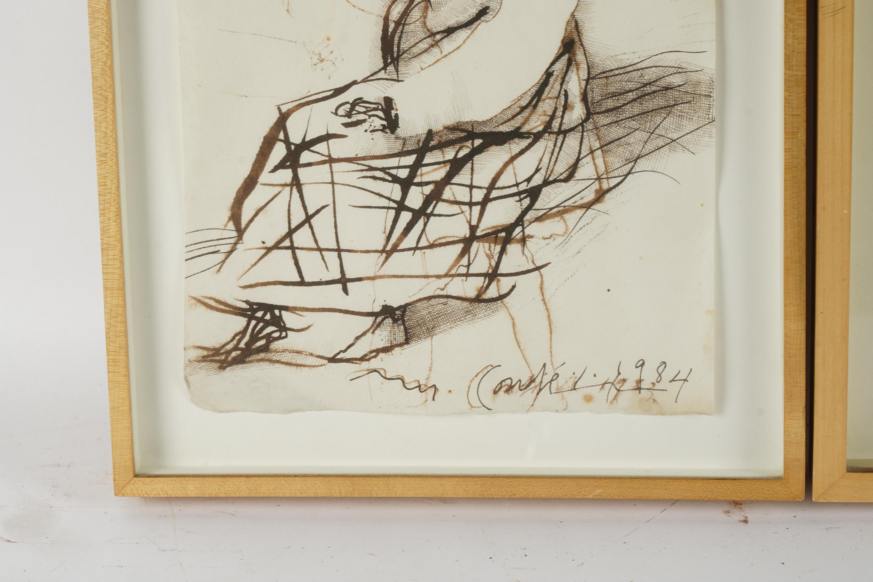 Artwork by Miguel Condé, TWO WORKS, Made of ink on paper