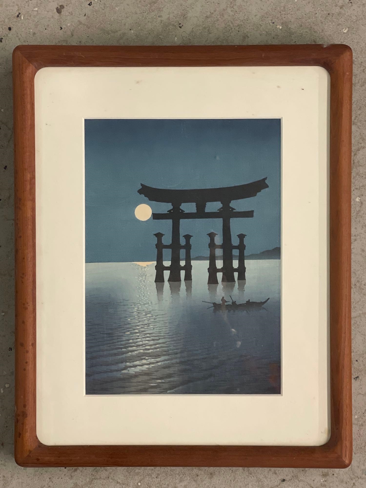Artwork by Koho Hiroshima, Shrine Gate of Miyajima, Made of prints