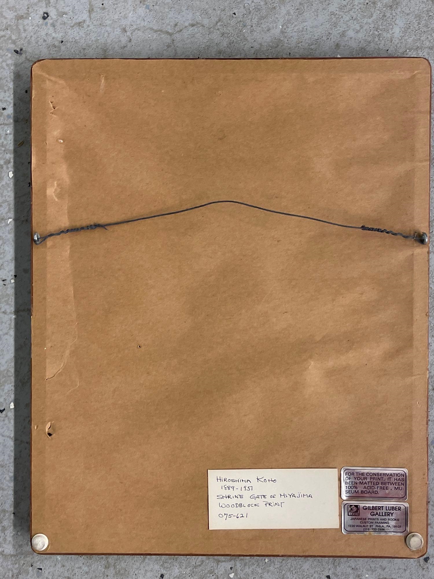 Artwork by Koho Hiroshima, Shrine Gate of Miyajima, Made of prints