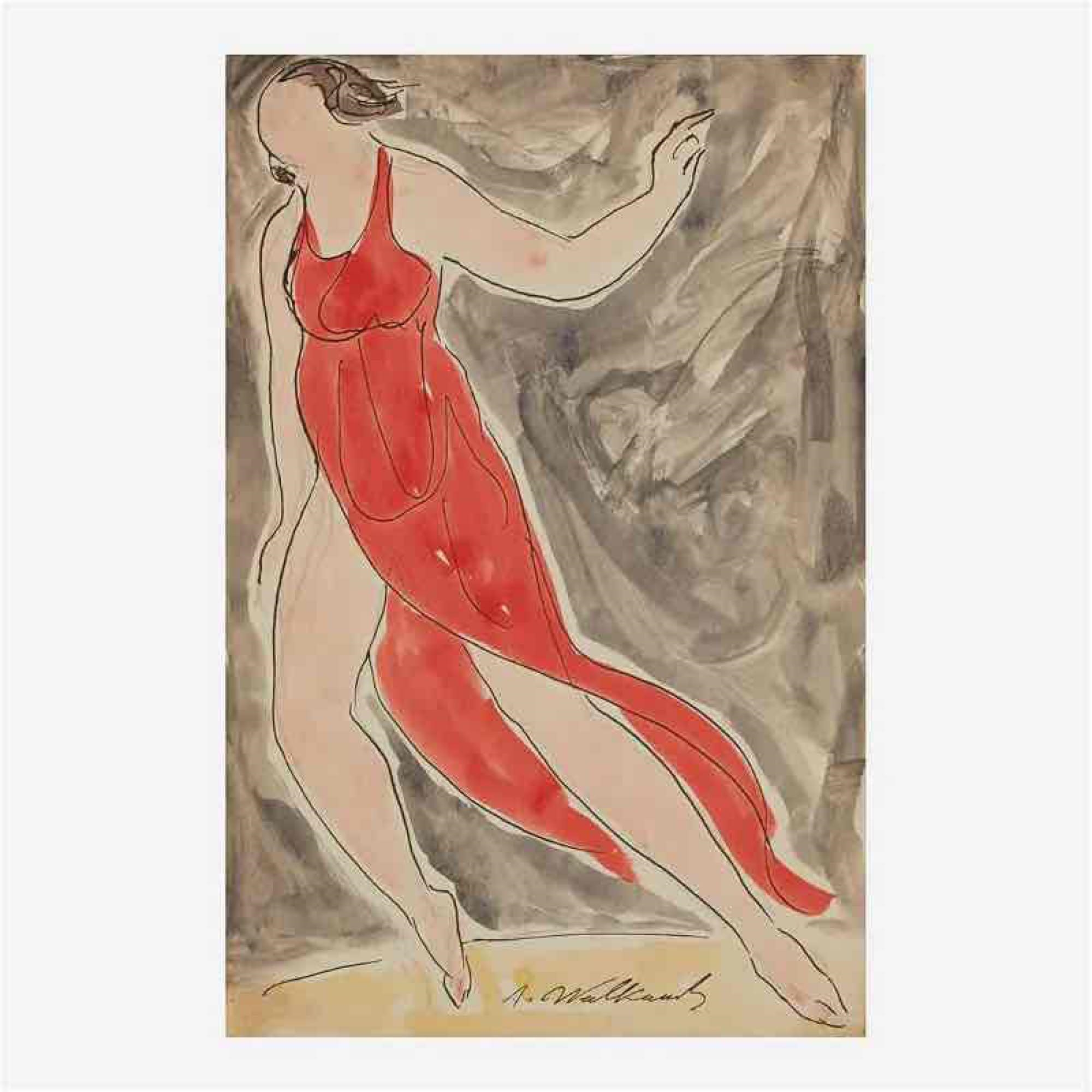 Abraham Walkowitz | Two Abraham Walkowitz Watercolors | MutualArt