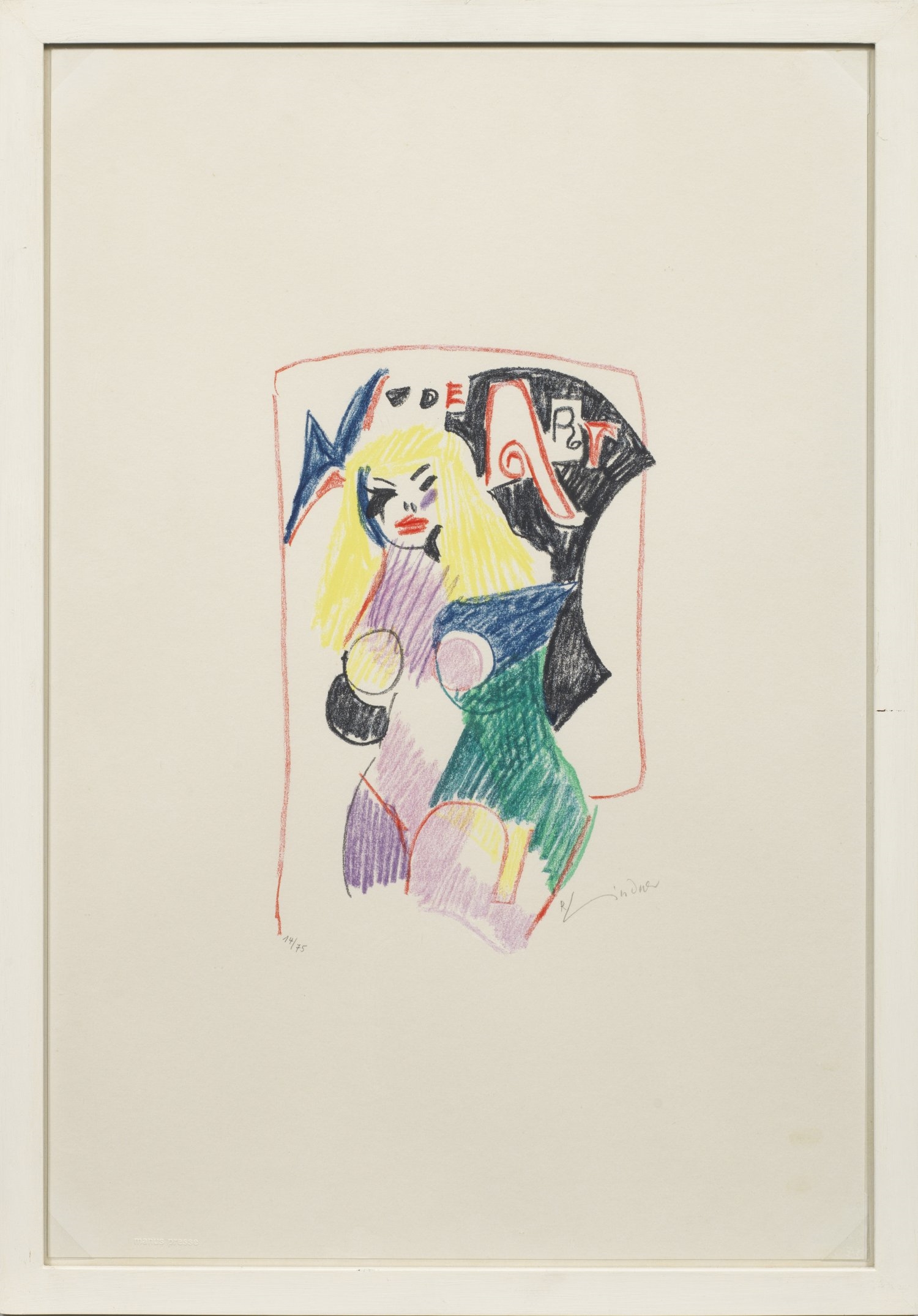 Richard Lindner | Nude Art I. Originaltitel (1971) | MutualArt