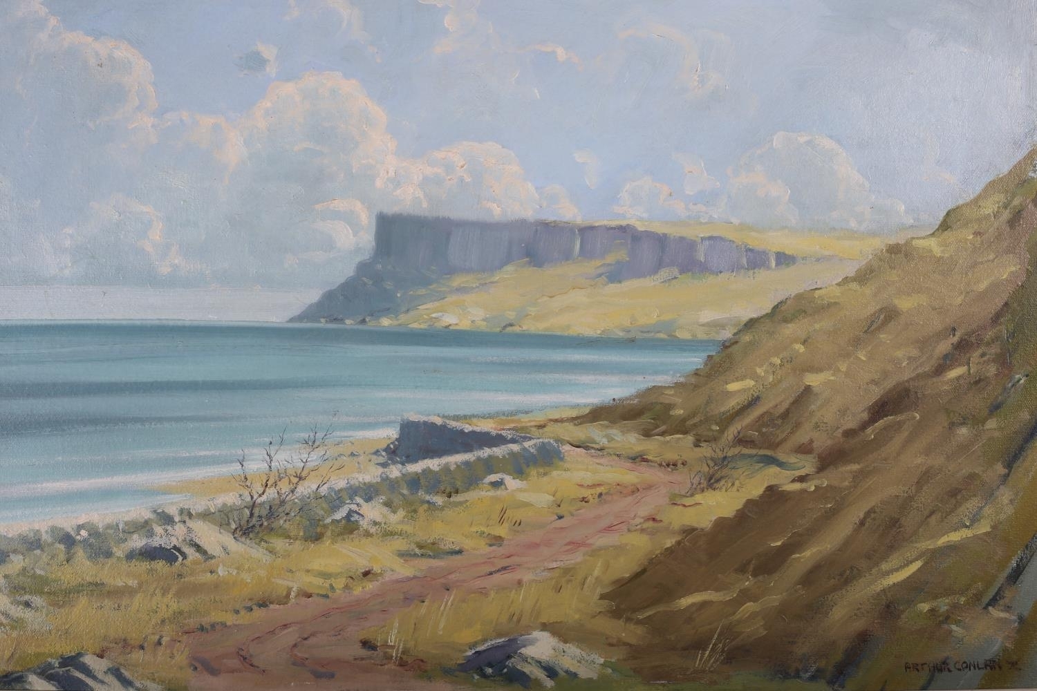 Arthur Conlan | Seashore with Cliffs | MutualArt
