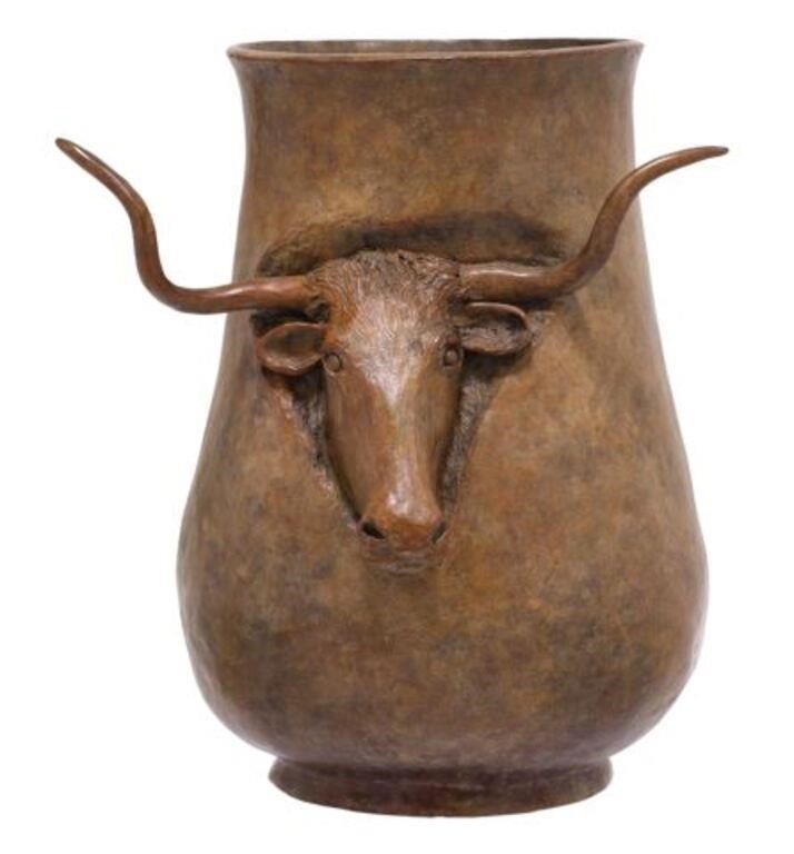 H. Clay Dahlberg Longhorn Vase (2006) MutualArt