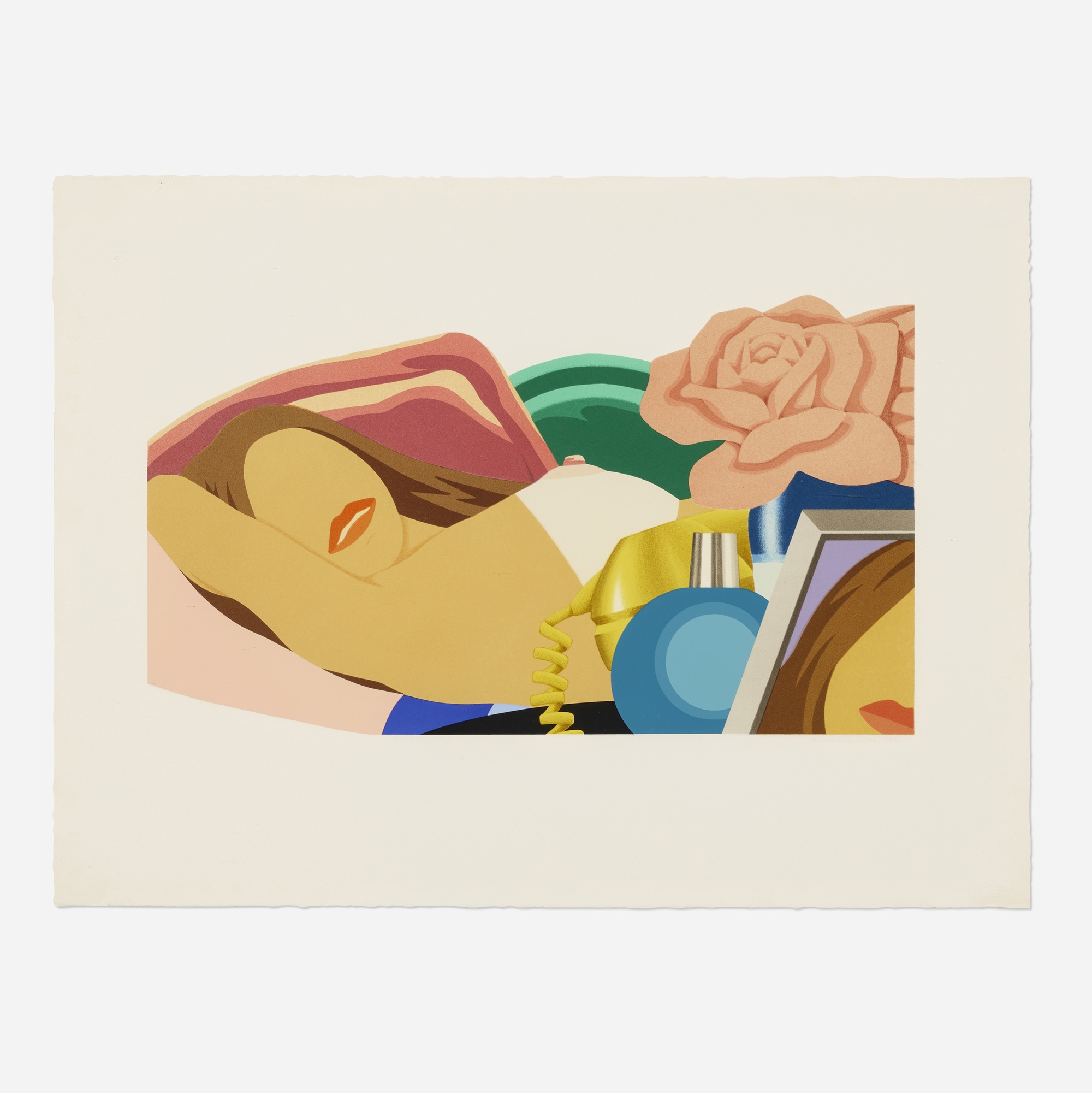 Tom Wesselmann Nude with Rose (1976) MutualArt