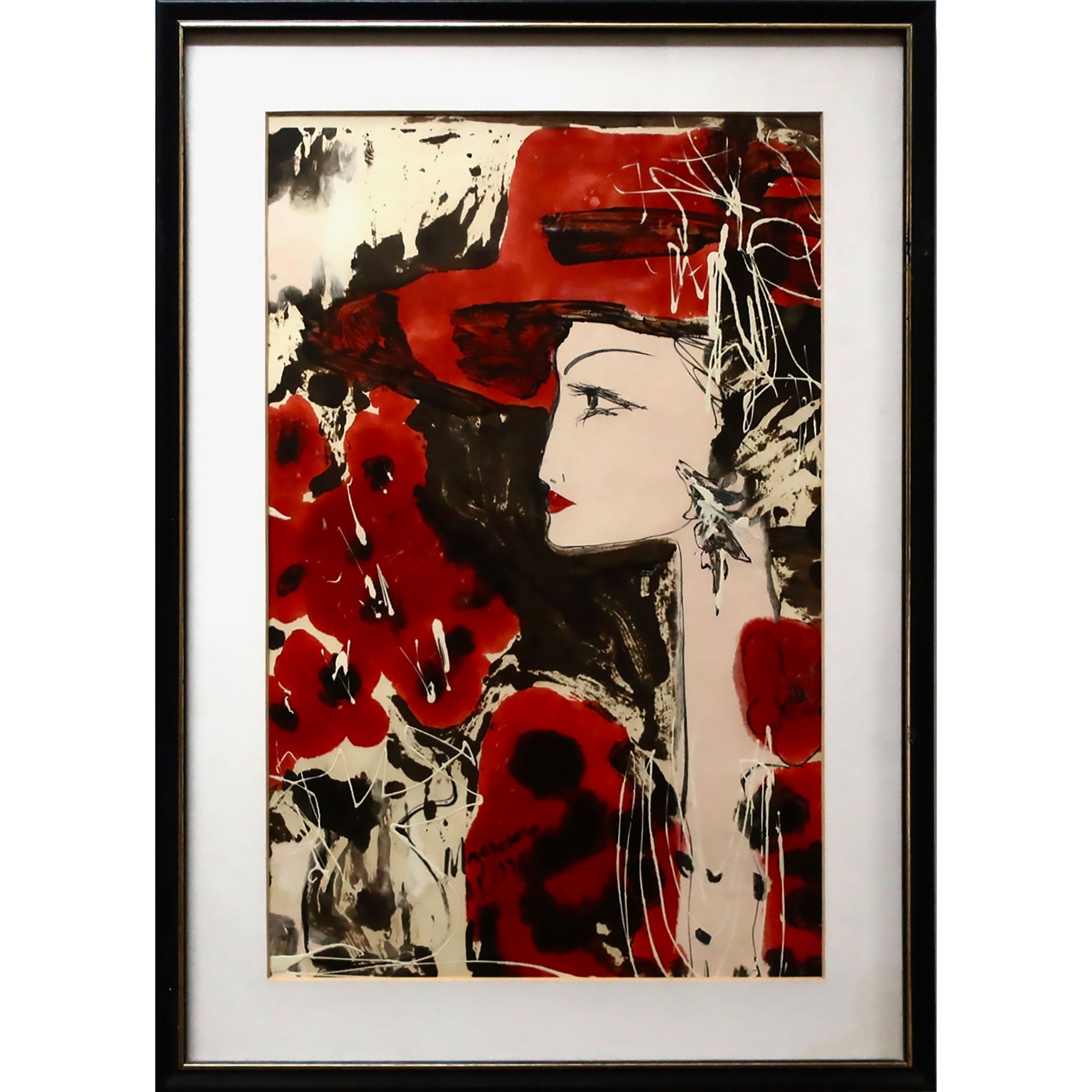 Vitali Marchenko | UNTITLED (WOMAN & POPPIES) | MutualArt