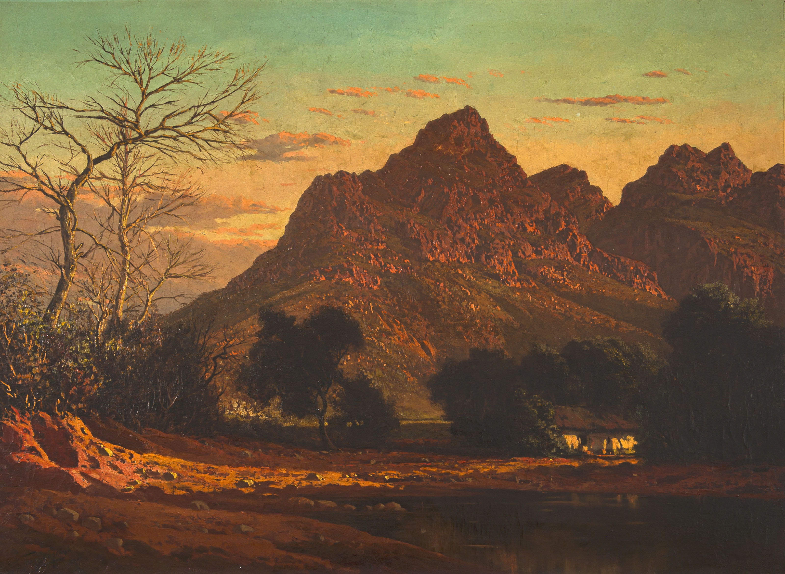 Mountain Landscape by Tinus‏ de Jongh, dated 1927