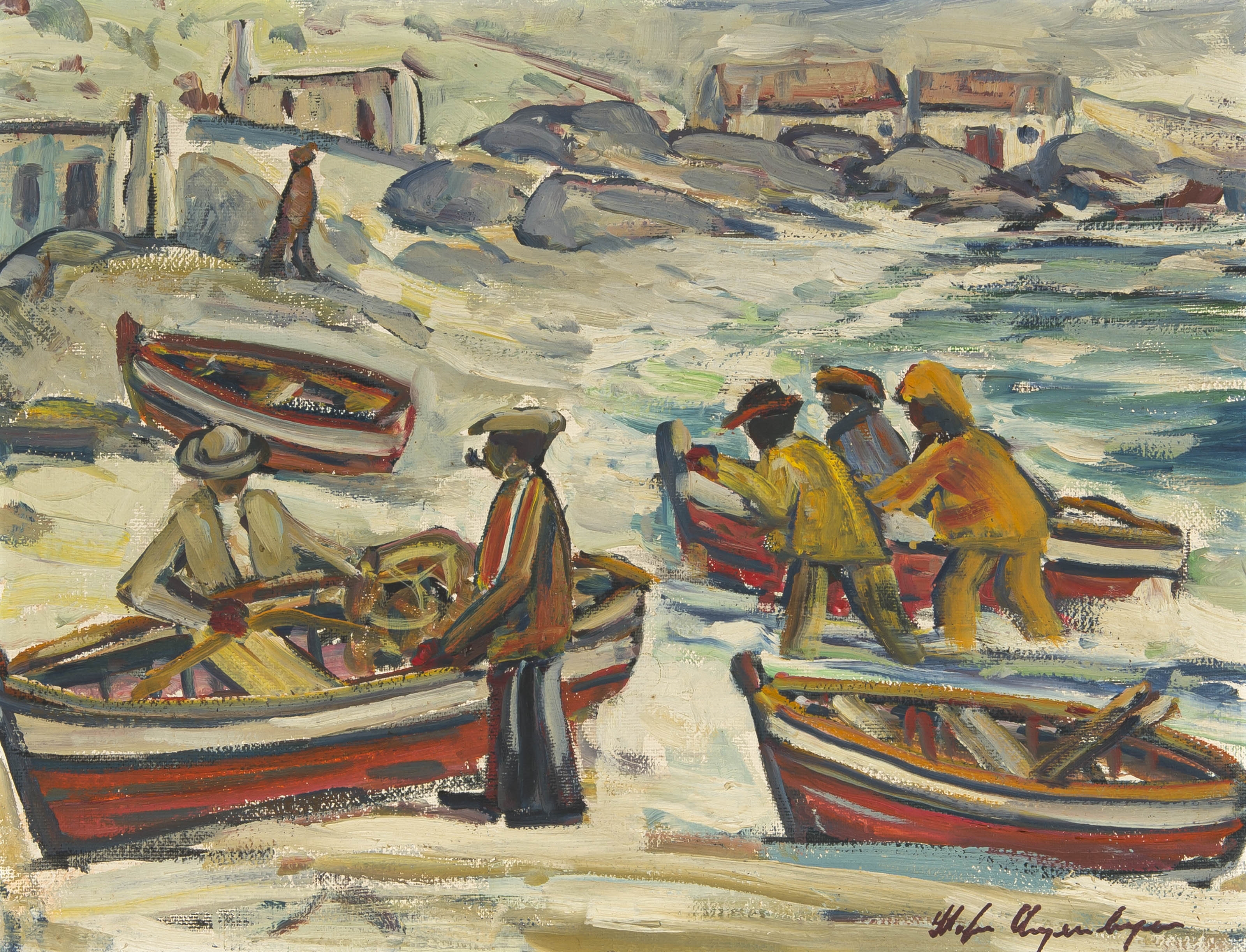 Returning Fishermen by Stefan Ampenberger