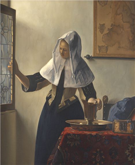 Jan Vermeer | Young Woman with a Water Pitcher | MutualArt