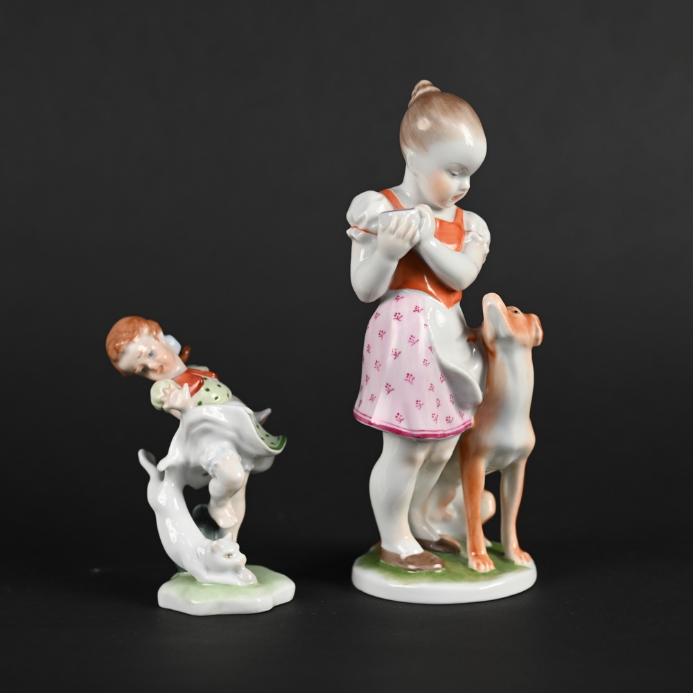 Herend Porcelain Factory CHILD FIGURINES MutualArt