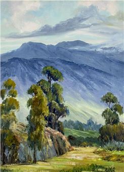 Landscape with Eucalyptus Trees - Helen Luton Hafer