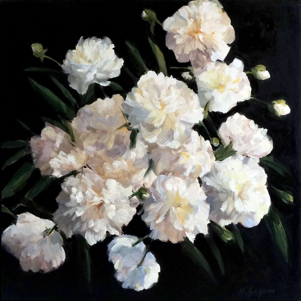 Artwork by Heather Sayeau, Untitled - White Bouquet, Made of Oil on canvas