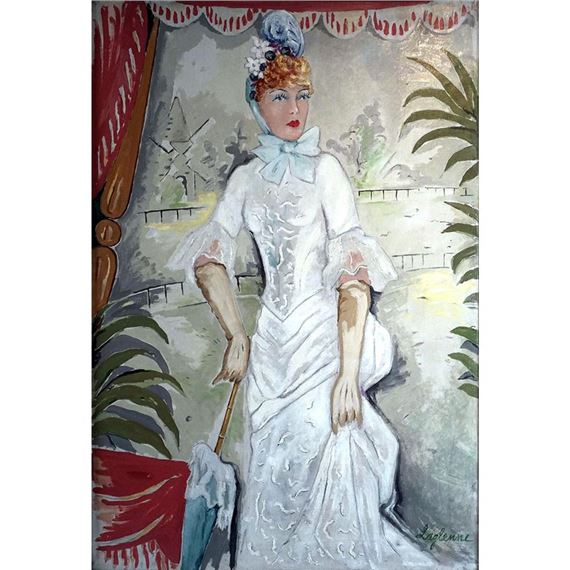 Jeanne Aubert dans le Bois de Boulogne by Jean-François Laglenne