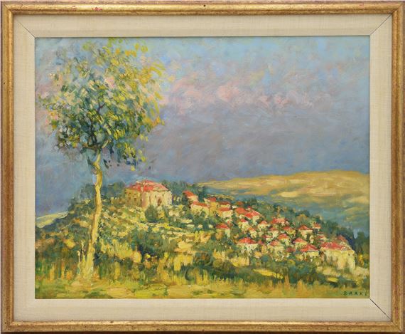 Widok miasteczka by Boleslaw Baake