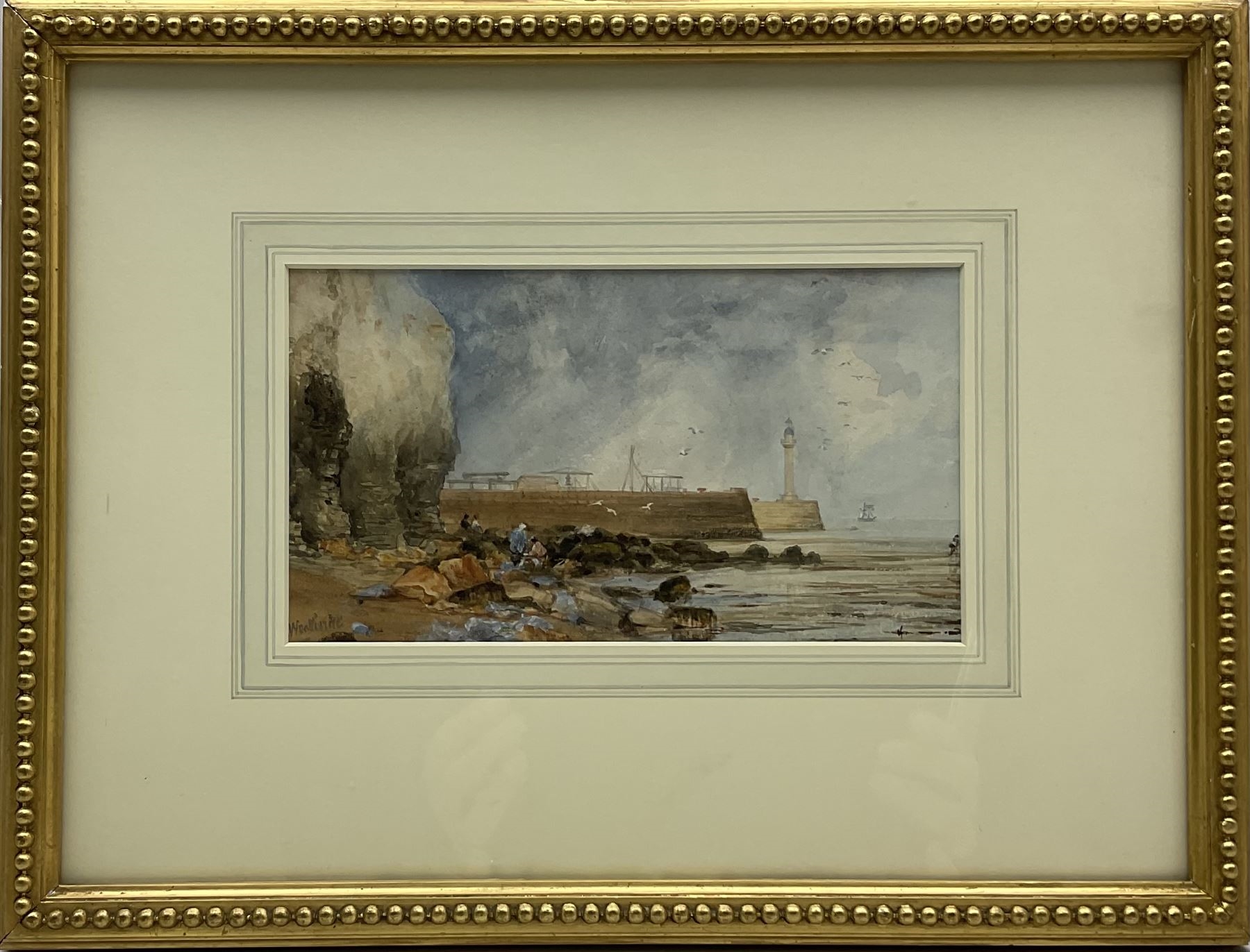 George Weatherill | Figures on the Scaur Whitby | MutualArt