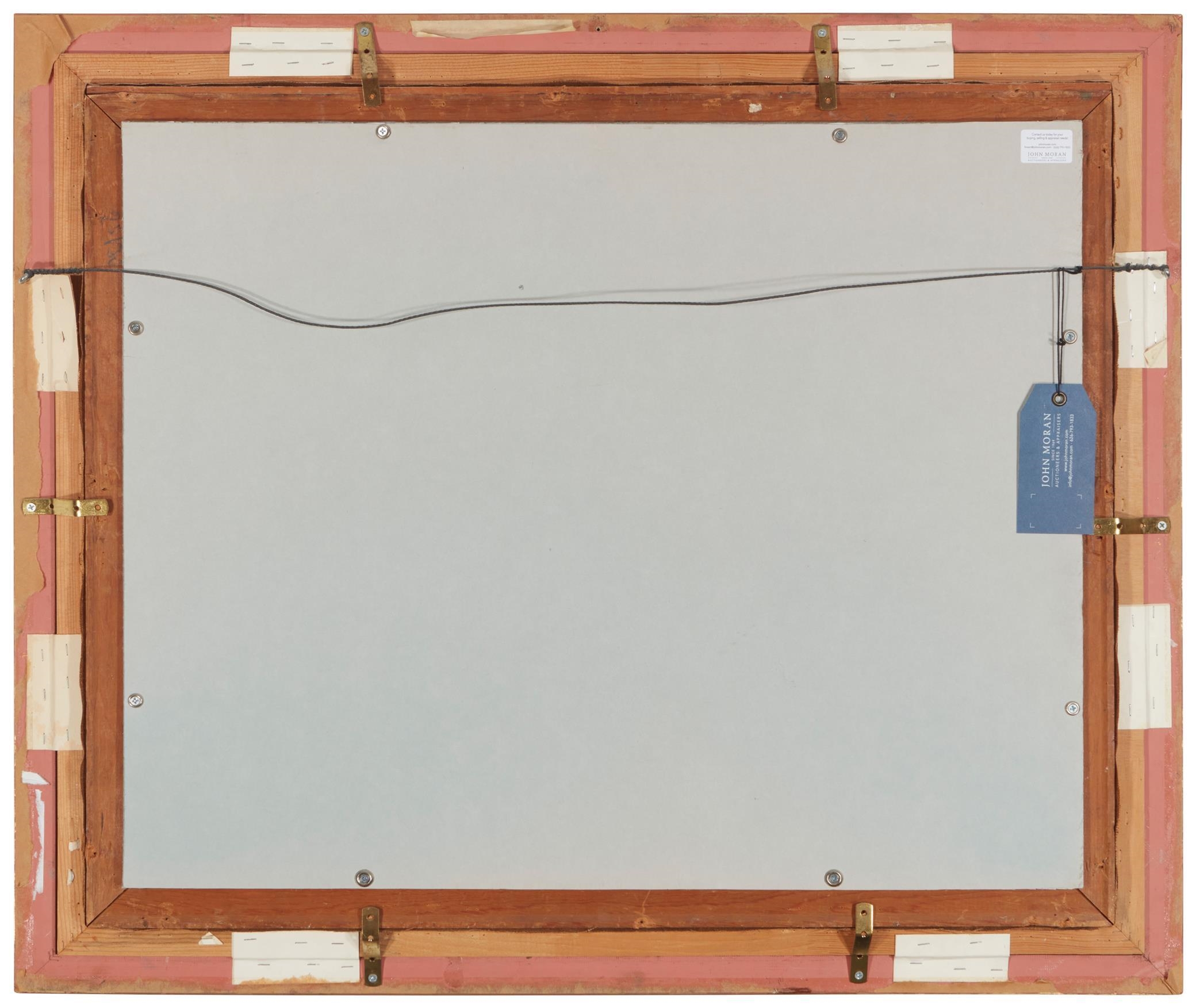 Artwork by Bernard Albert Henke, Trees in a mountain landscape, Made of Oil on canvas