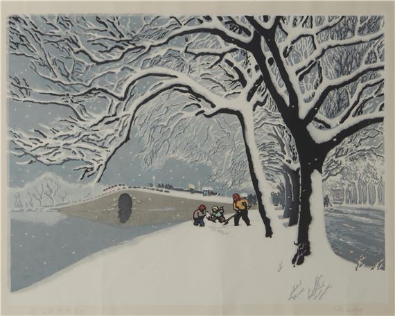 "Snow on Duanqiao Bridge," by Lu Fang, 1979