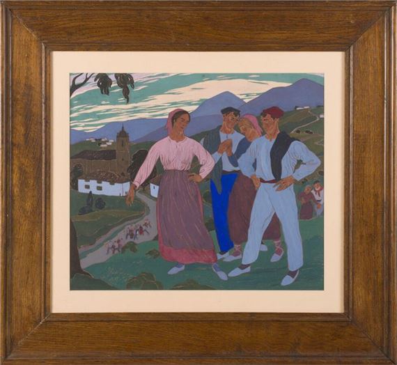 Ramiro Arrue | Dancers in the village | MutualArt