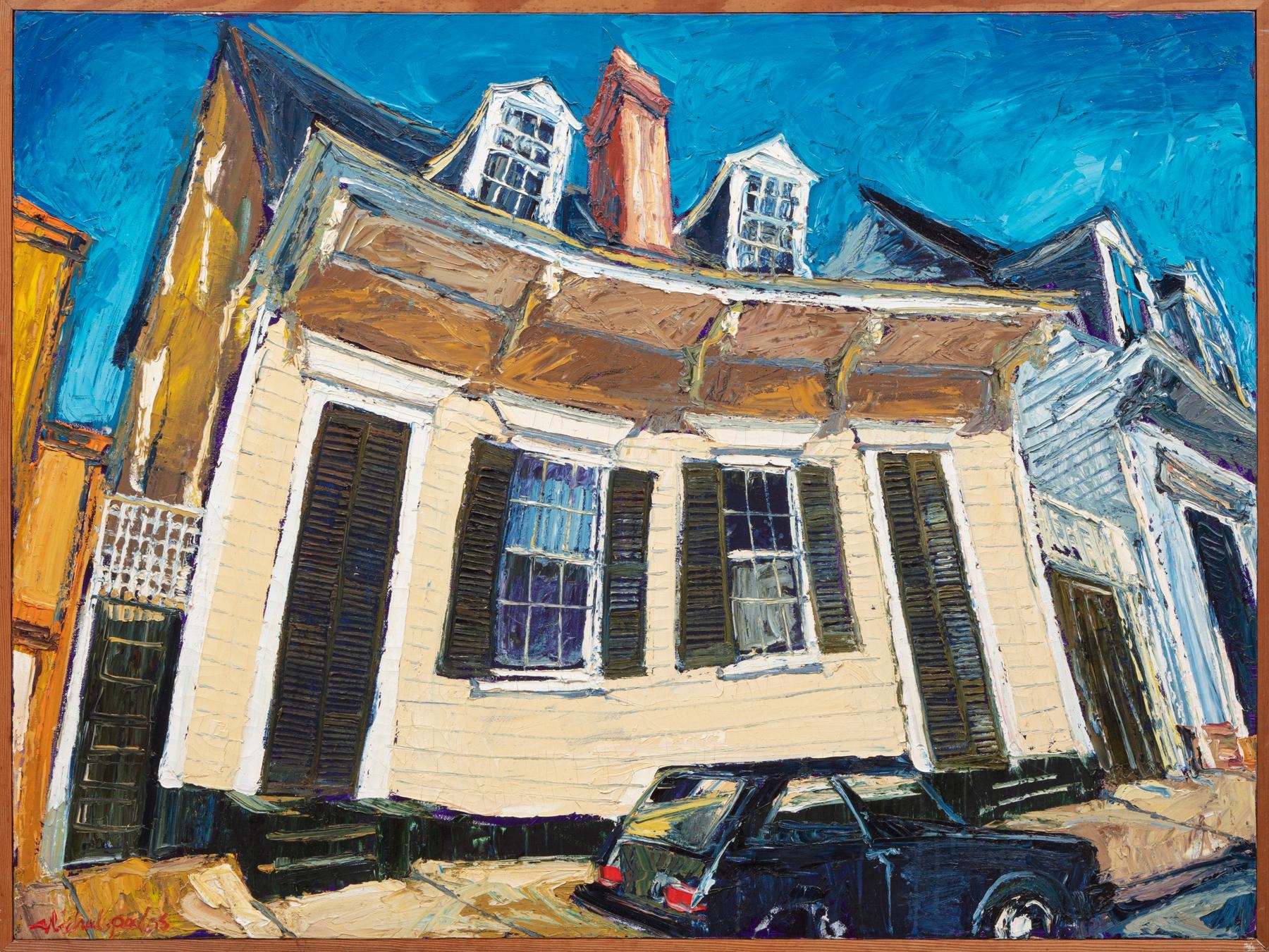 Artwork by James Michalopoulos, Tommy's Visit, Made of oil on canvas