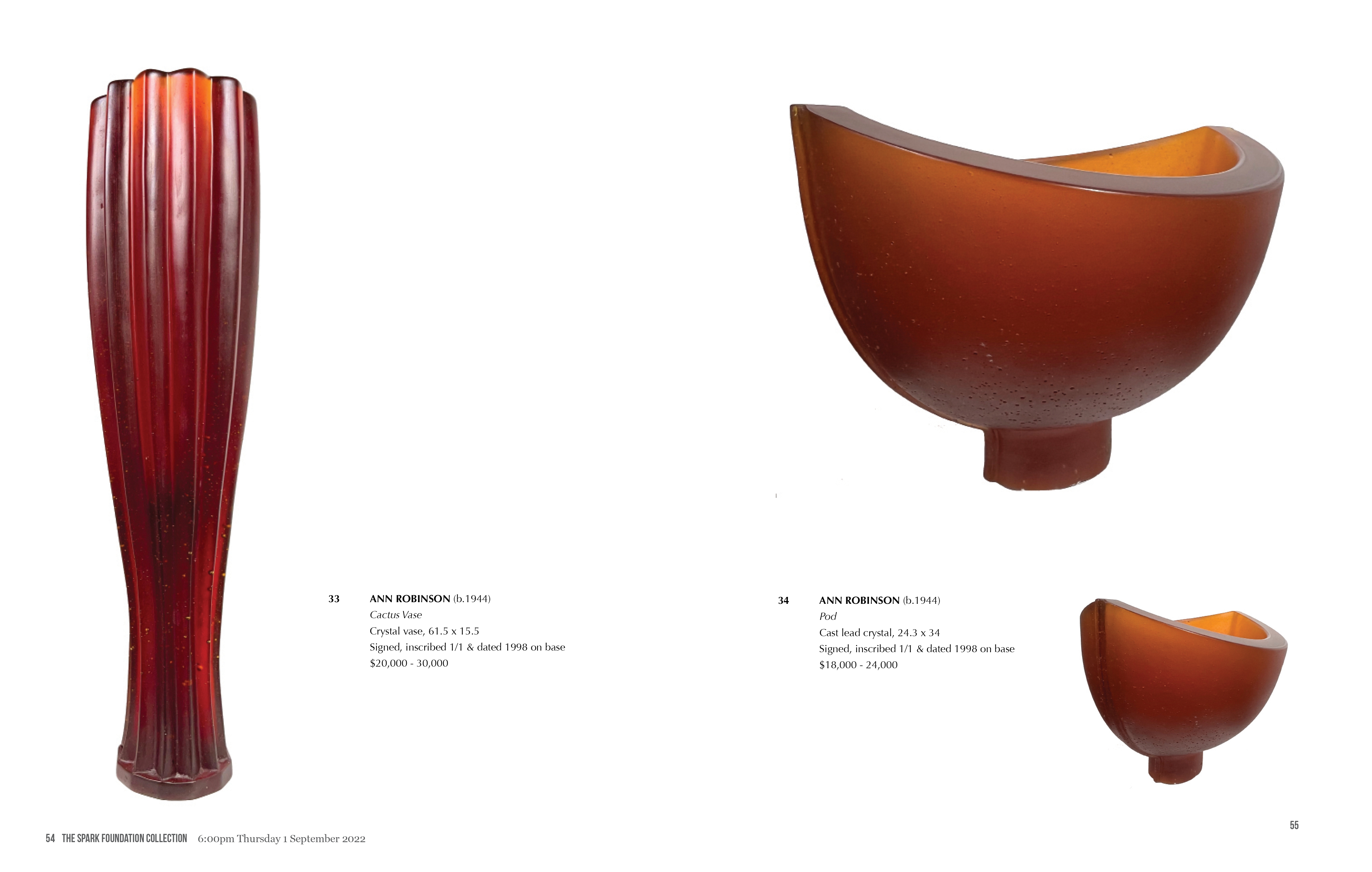 Artwork by Ann Robinson, Pod, Made of Cast lead crystal