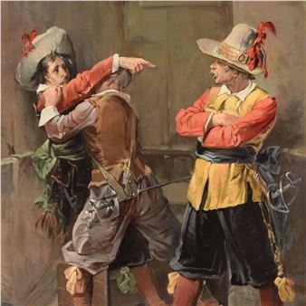 Historische Szene in Barockmanier - G. Appert