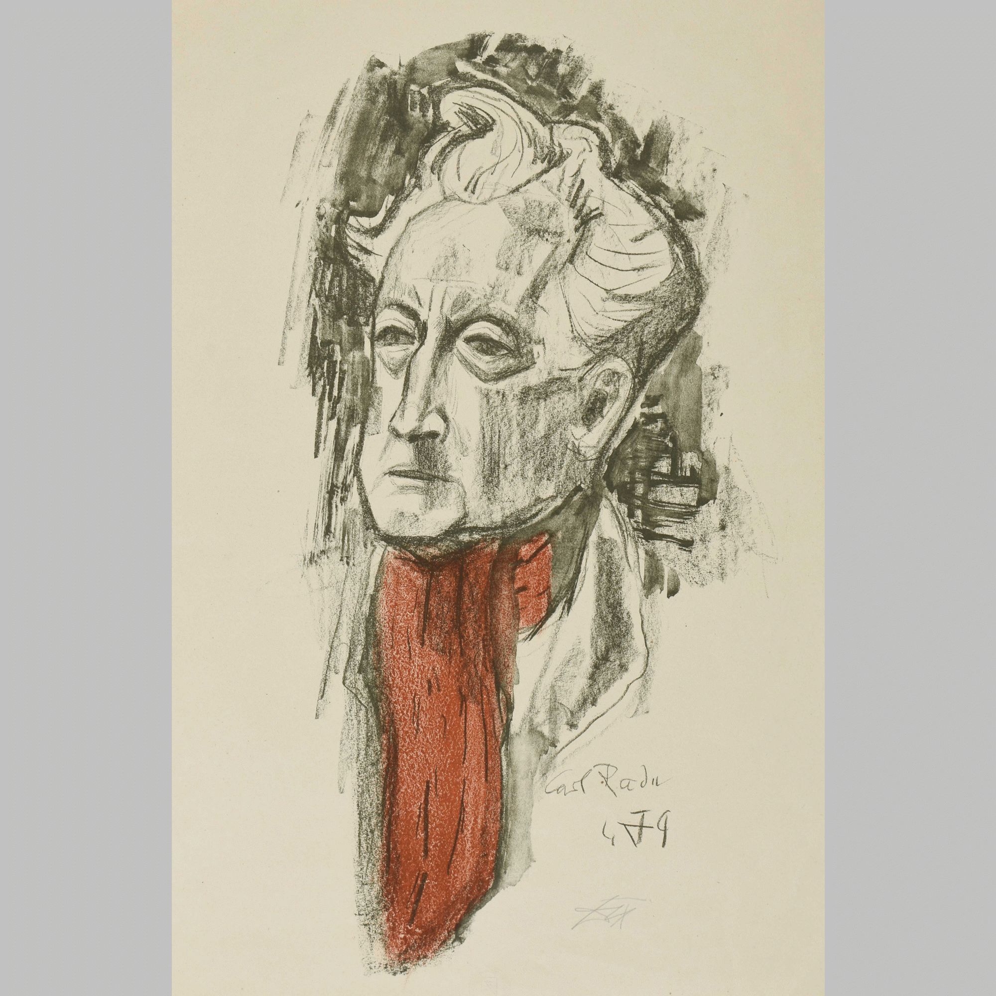 Vivid Arts Hochlandkuh Figur - Sitzende Dekokuh Mit Rotem Schal