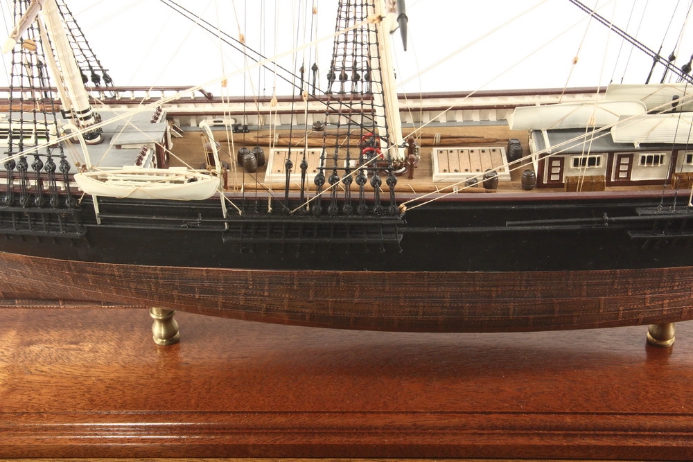 Donald Mckay CASED SAILING SHIP MODEL ON STAND American Clipper