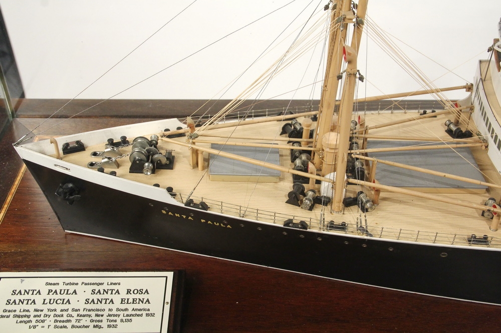 Santa Rosa | CASED SHIP MODEL - Builder's Waterline Model (1932 ...
