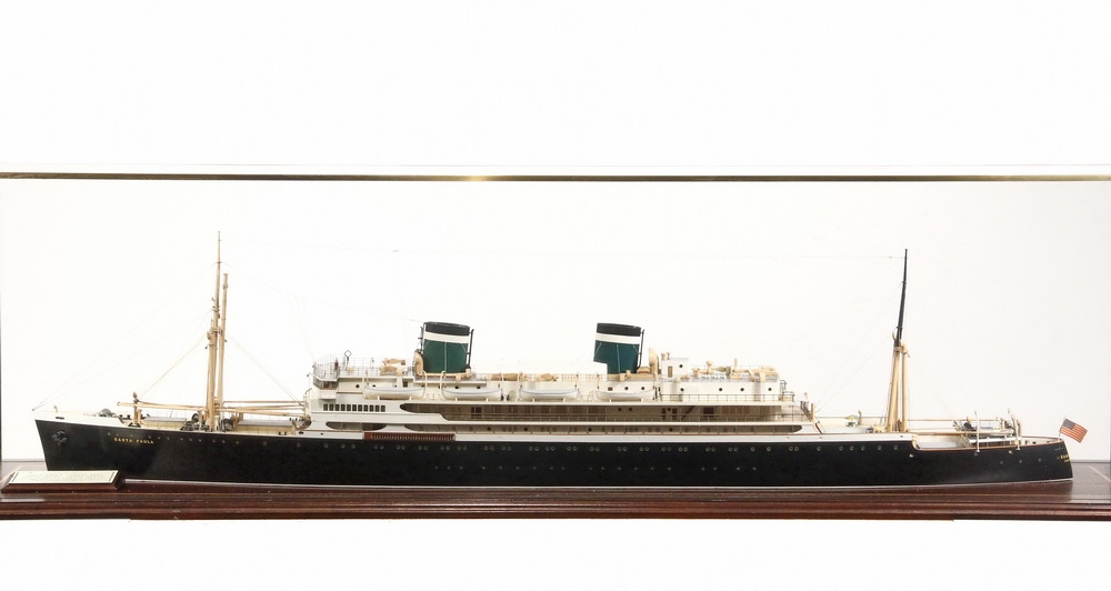 Santa Rosa | CASED SHIP MODEL - Builder's Waterline Model (1932 ...
