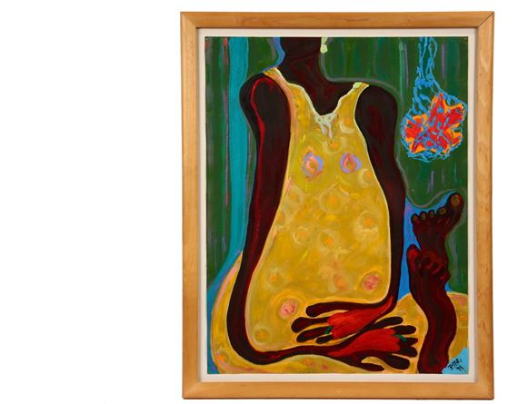 PATRICIA ERICKSON (Contemporary Costa Rica) - "Woman with Red Peppers" by Patricia Erickson, '94