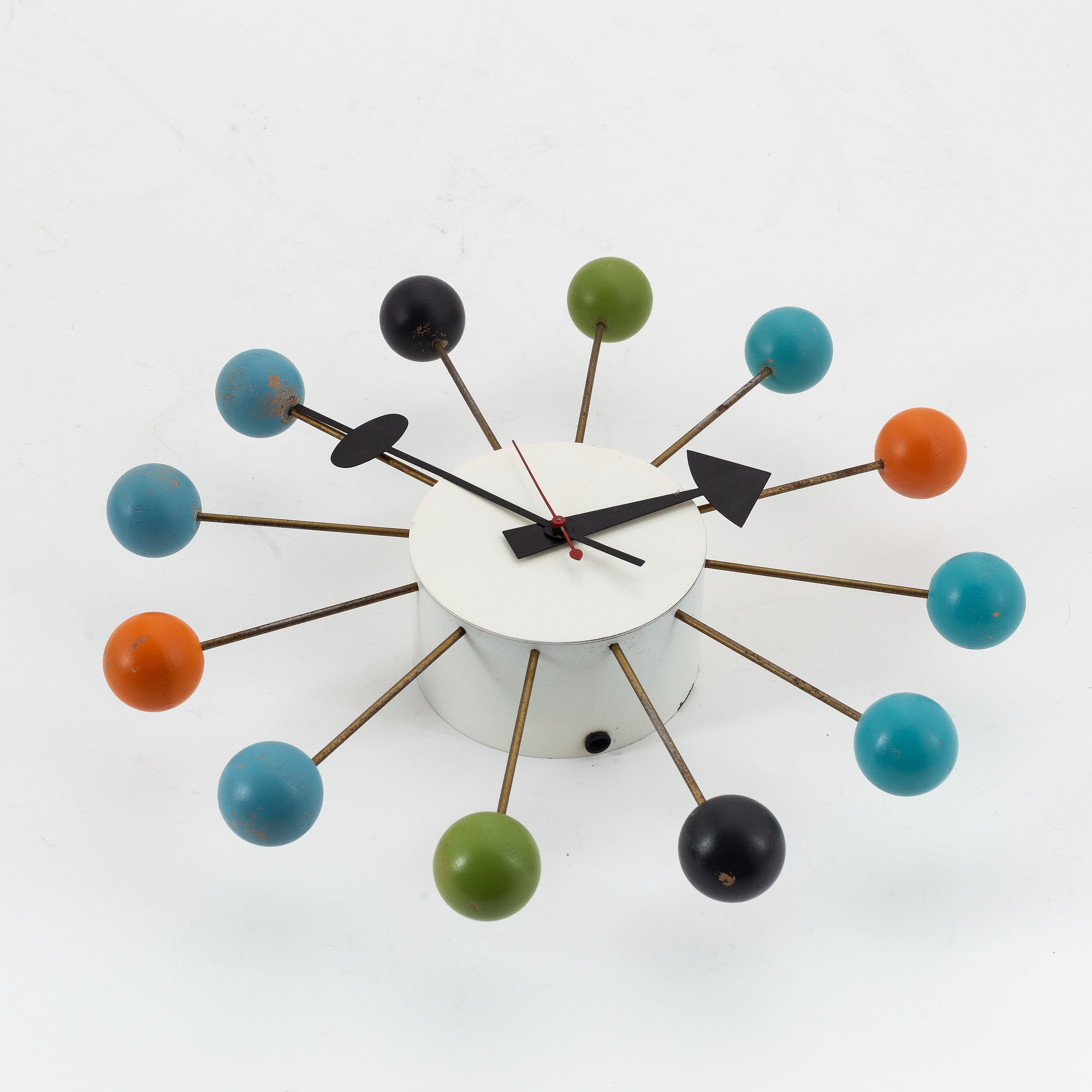 George Nelson | A multi-coloured 'Ball' clock | MutualArt