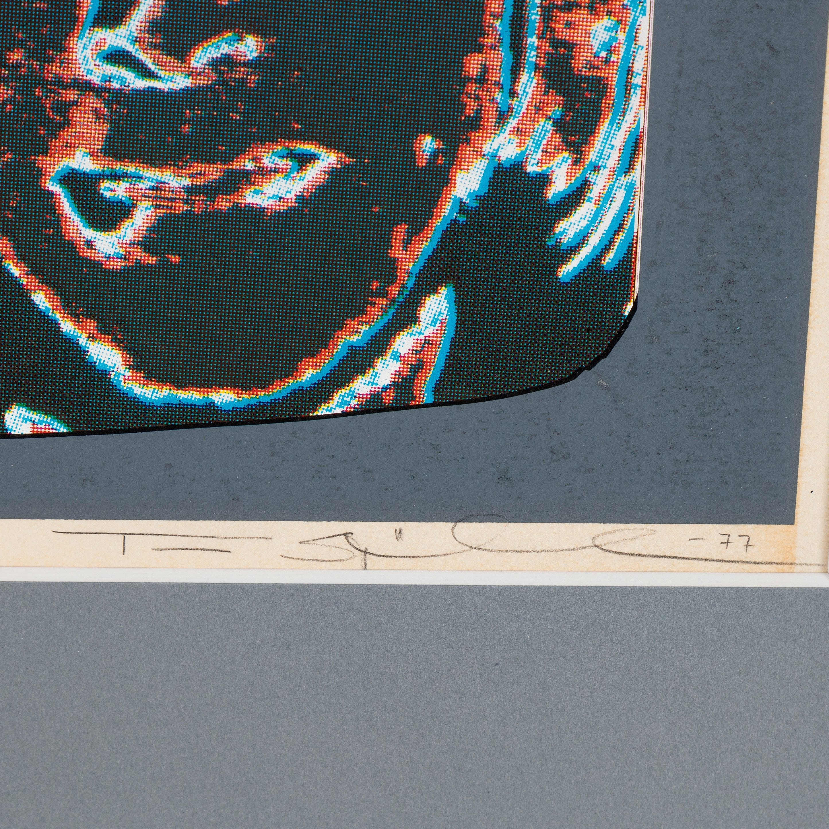 Artwork by Ture Sjölander, "ABBA", Made of Silkscreen in color