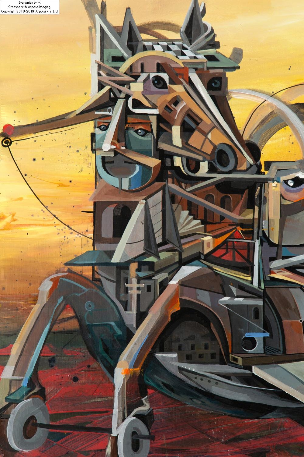 Artwork by Mikolaj Setowski, Bucefalos, Made of oil/canvas